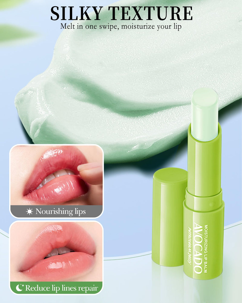 LYSdefeu avocado lip balm doubles as a colorless lip primer.