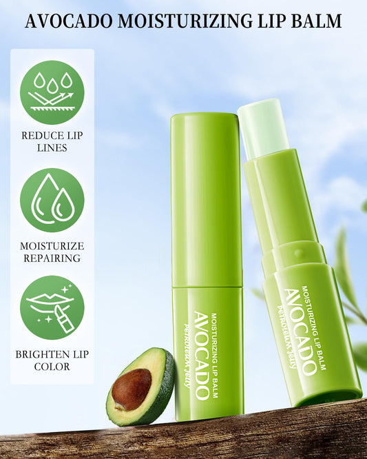 LYSdefeu avocado lip balm with silky texture delivering smooth lips.