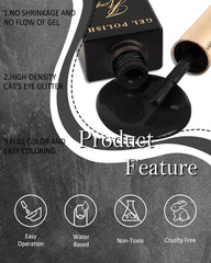 LYSdefeu crackle base colors set adds mood options for different nail moods.