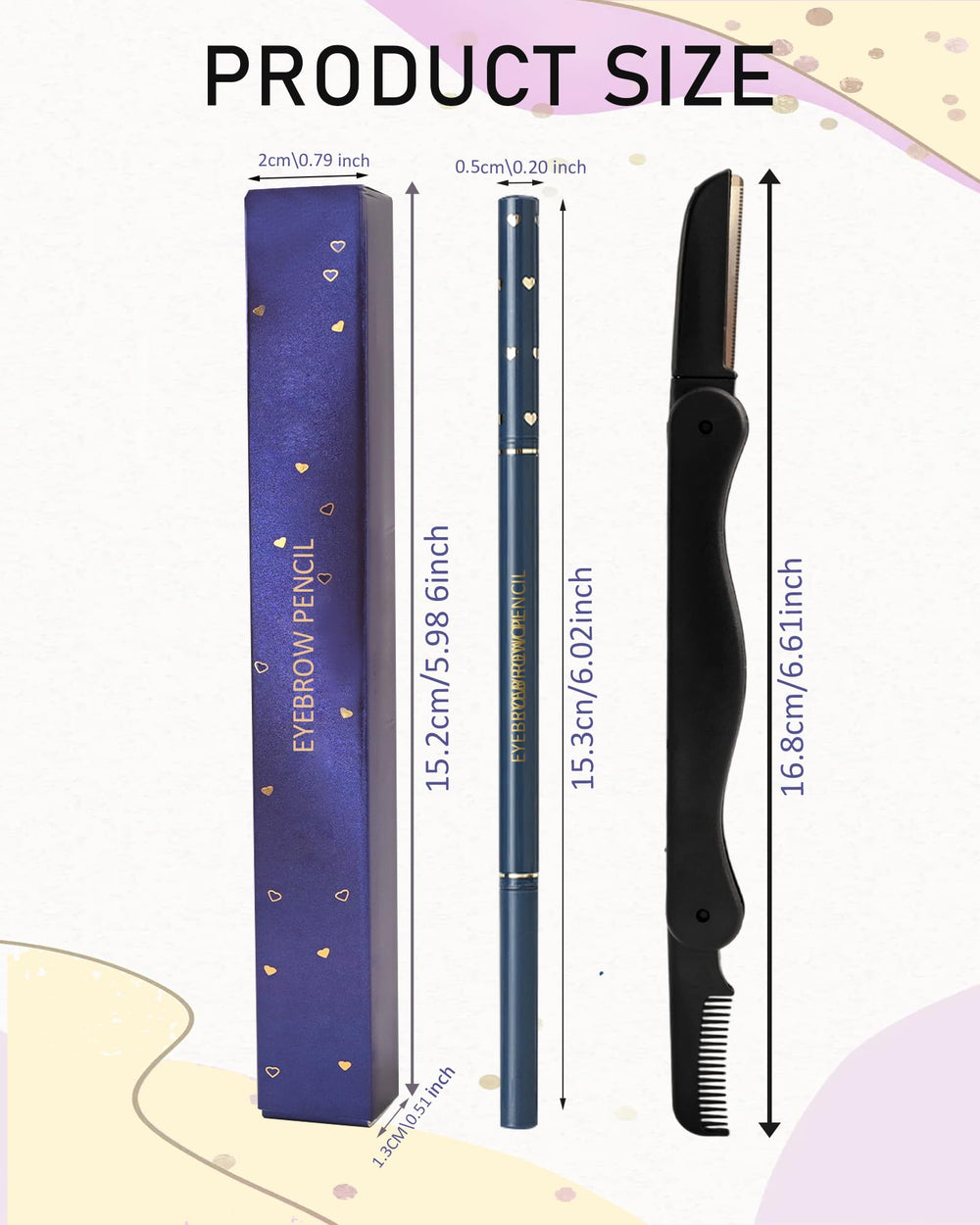 LYSdefeu gift-ready brow pencil set for makeup lovers