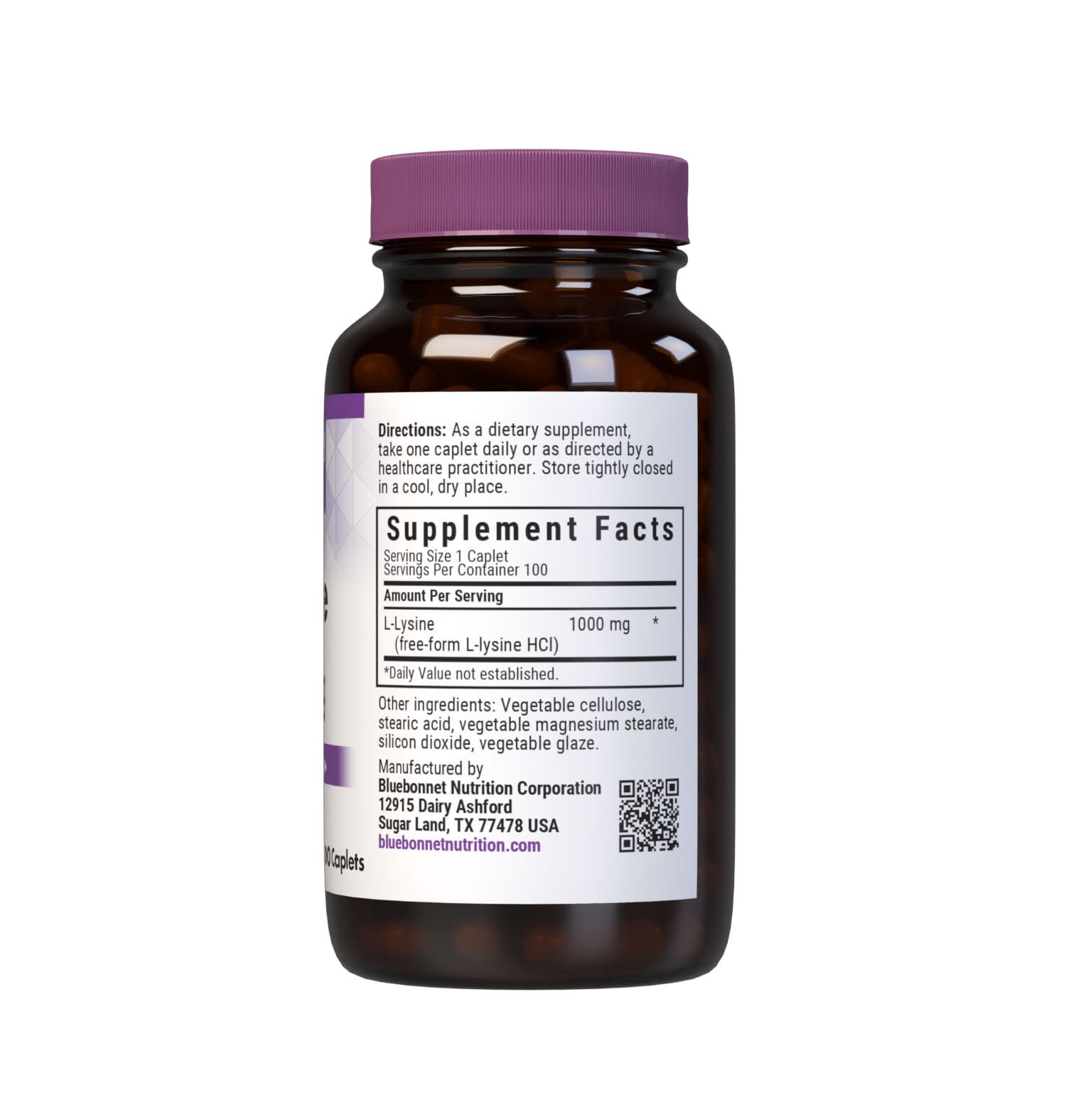 L-Lysine 1000mg immune support ingredients