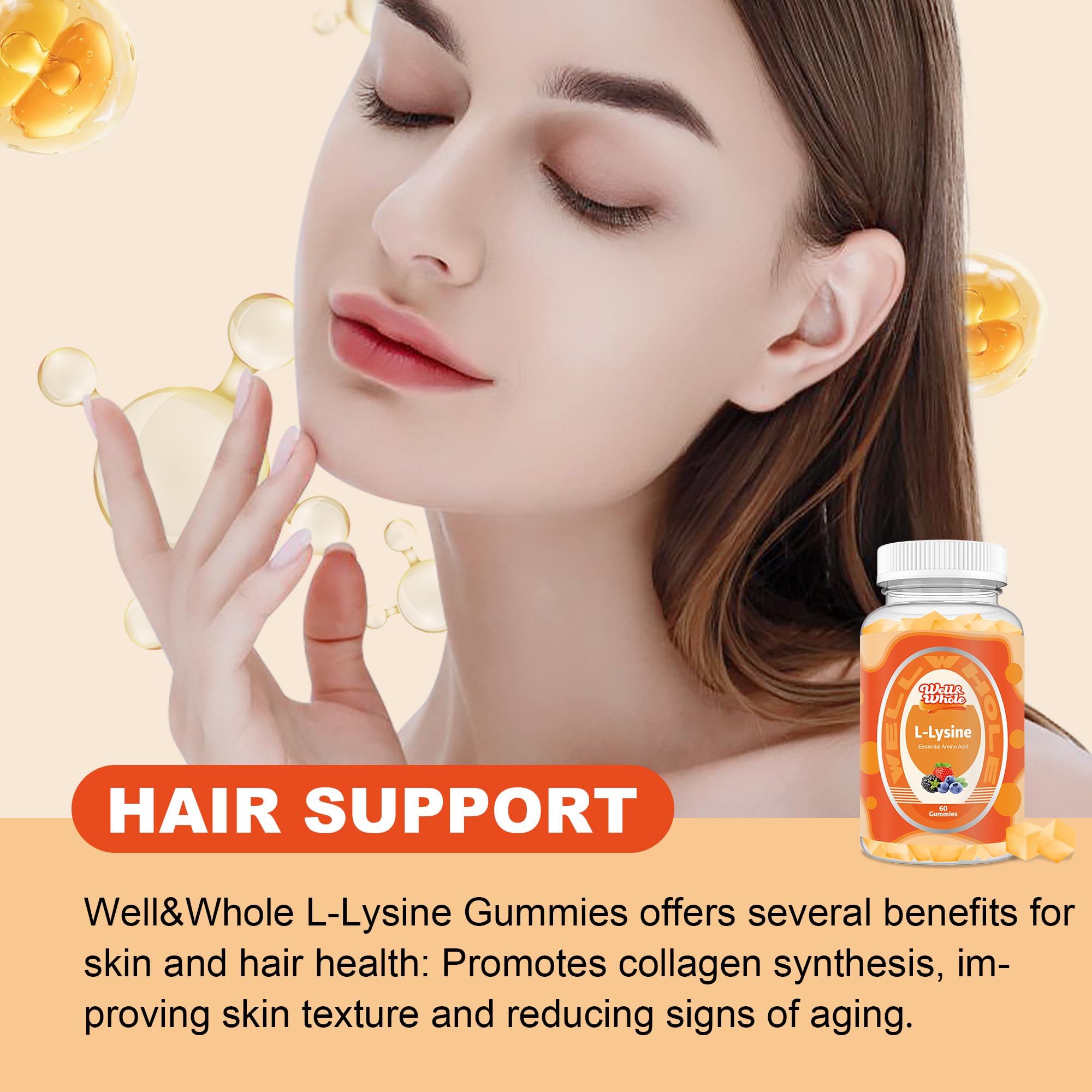 Ingredient list for Well&Whole L-Lysine Gummies