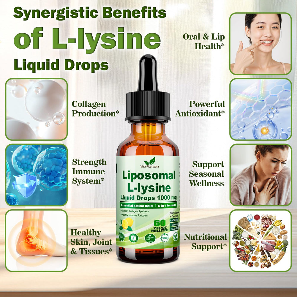 L-Lysine liquid supports lip and oral health and collagen