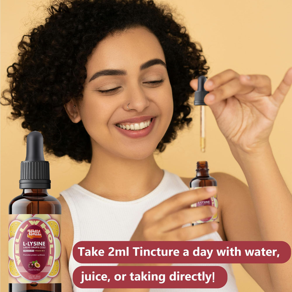 Close-up of the dropper releasing liquid