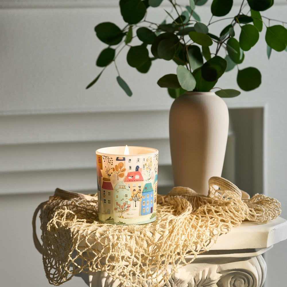 Close-up of soy wax ingredients - non-toxic