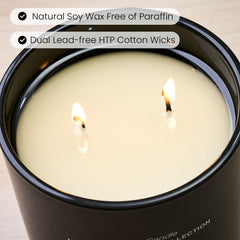 Non toxic soy candle free of paraffin and phthalates