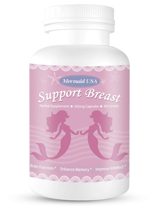 M.U Natural Breast Enhancement Pills Pro Formula Mermaid USA bottle and packaging