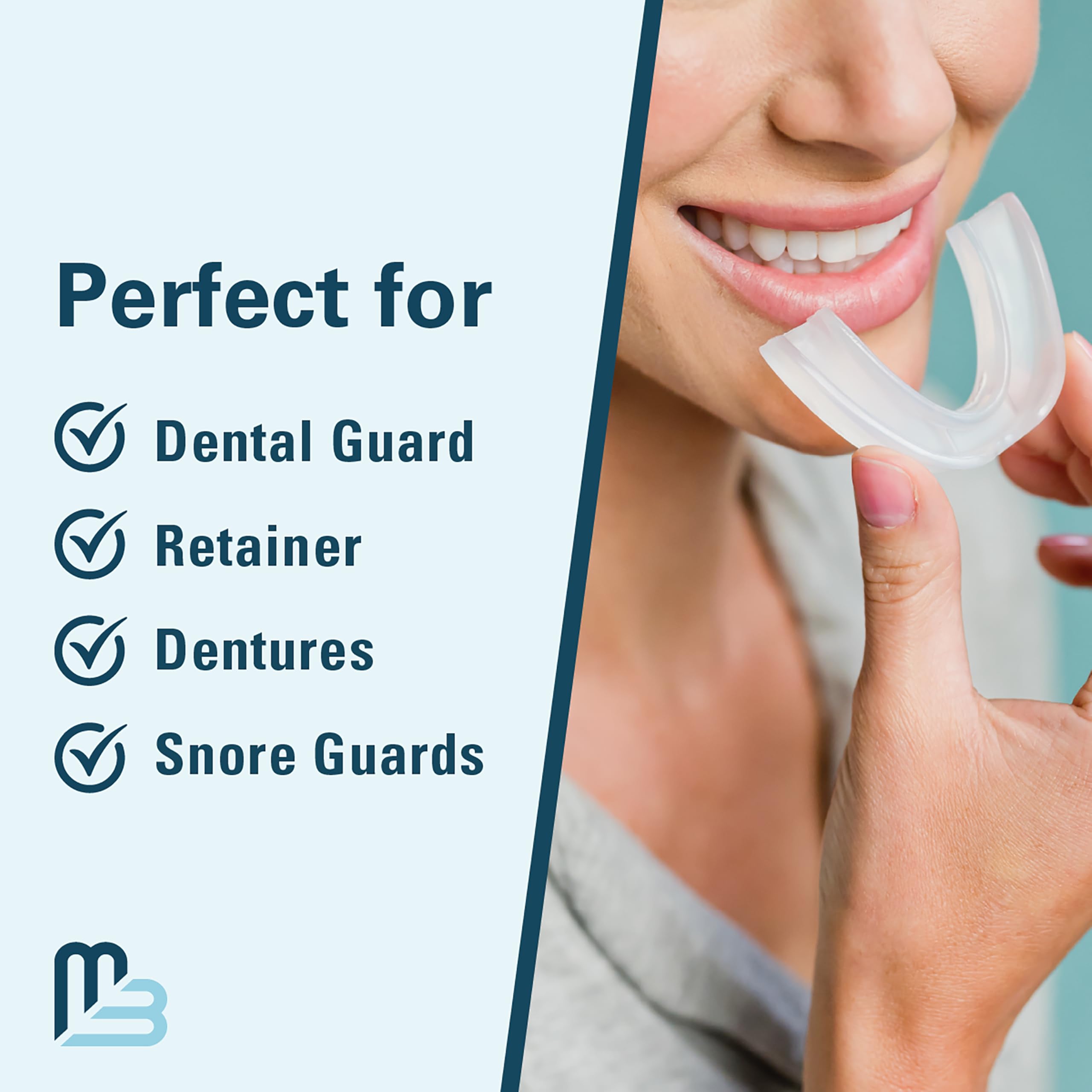 Multipurpose mouth guard cleaner for aligners and retainers