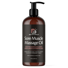 M3 Naturals Arnica massage oil 8 oz bottle