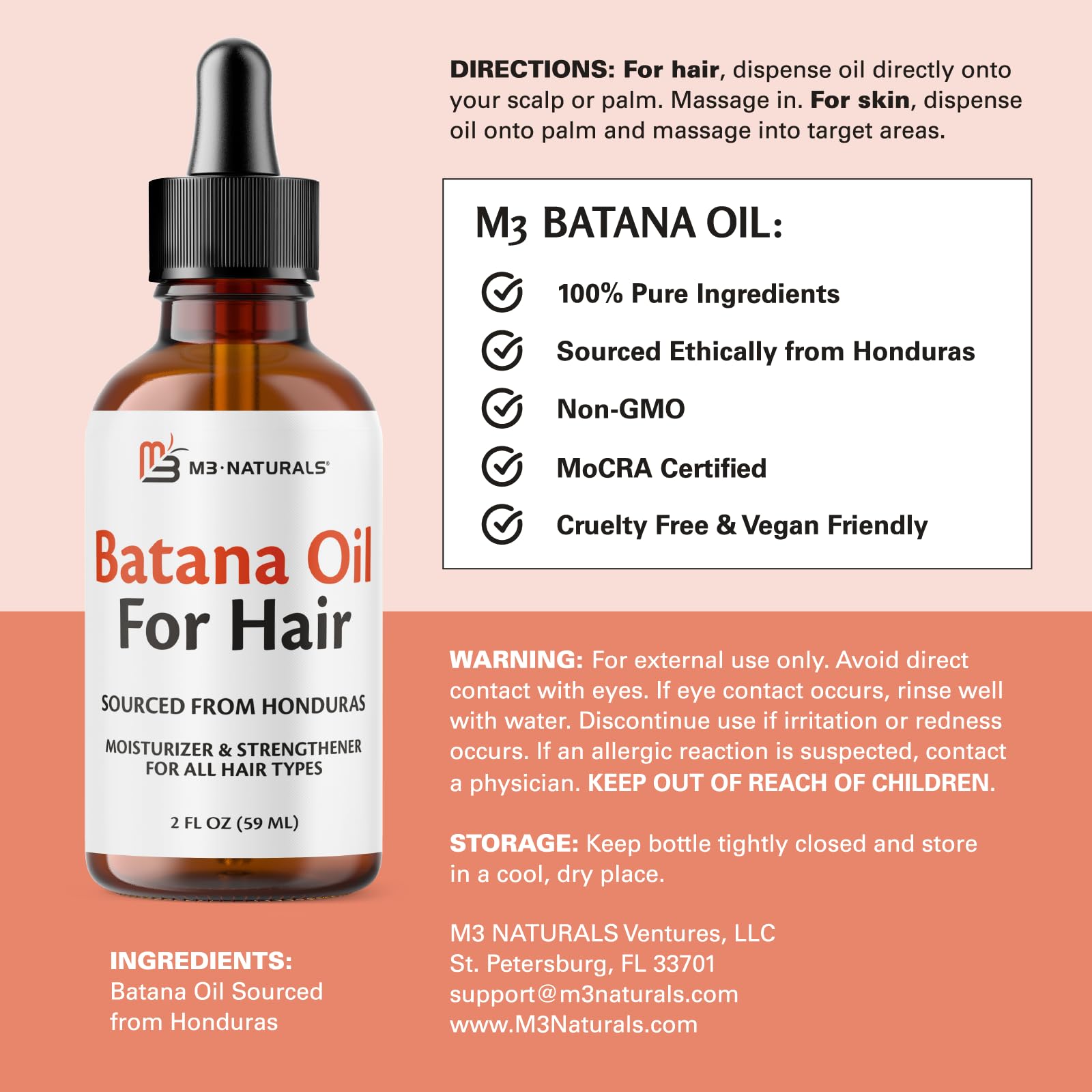 Close-up of raw Batana Oil texture