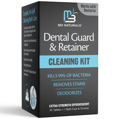 Effervescent denture cleaning tablets close-up