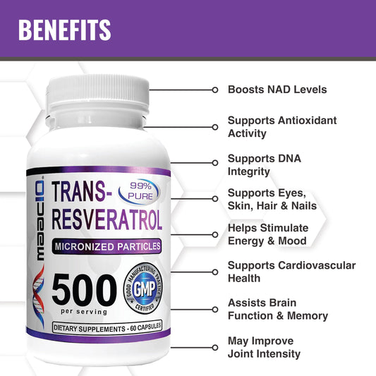 BioPerine for enhanced absorption with MAAC10 Trans-Resveratrol