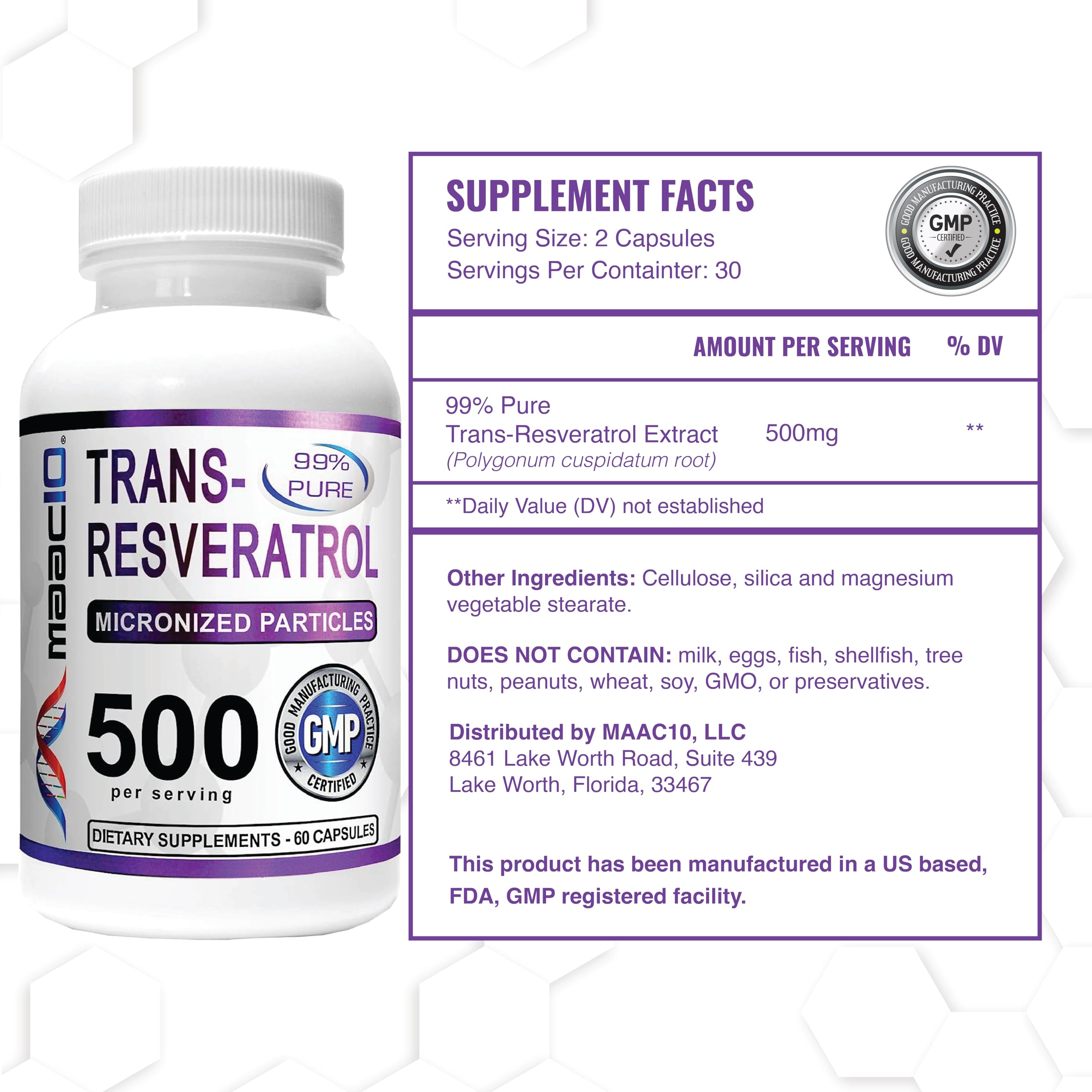 Ingredients and non-synthetic formulation label