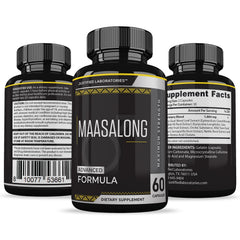 Justified Laboratories branding and packaging for Maasalong 120 capsules