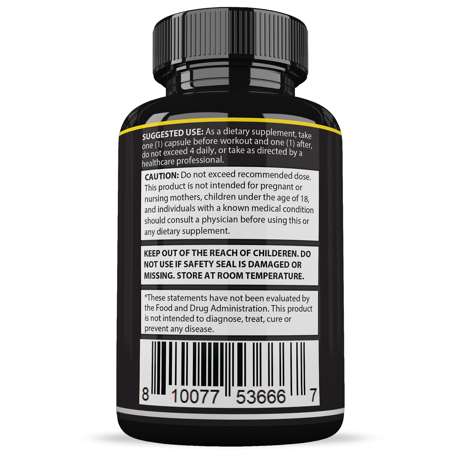 Packaging and bottle display for Maasalong Max 1600MG