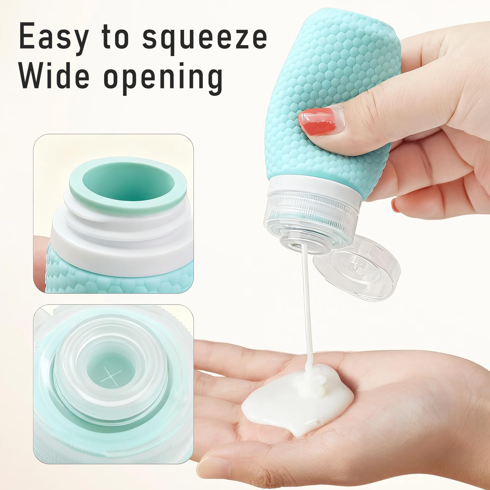 Mabnuby dual-valve design bottles for different liquids.
