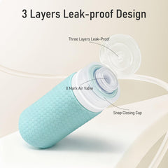 Mabnuby facial brush included for thorough cleansing on the go.