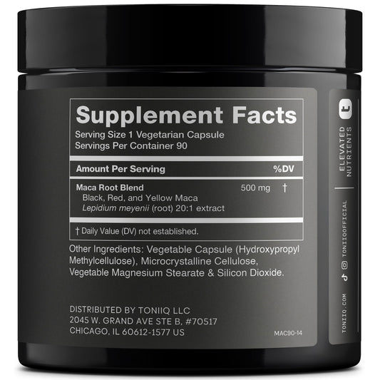 Peru origin maca root powder used in 20:1 extract