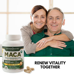 Energy support from caffeine-free maca capsules.