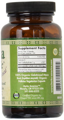 Side view of Maca Magic Organic Capsules bottle