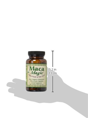 Close-up of Maca Magic Organic Capsules