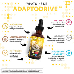 Ingredients panel featuring Ashwagandha, Fenugreek, Beet Root and L-Arginine
