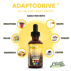 Lifestyle image of healthy adults using maca drops