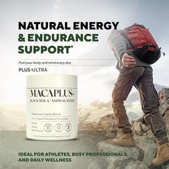 Organic Peru maca root powder illustration