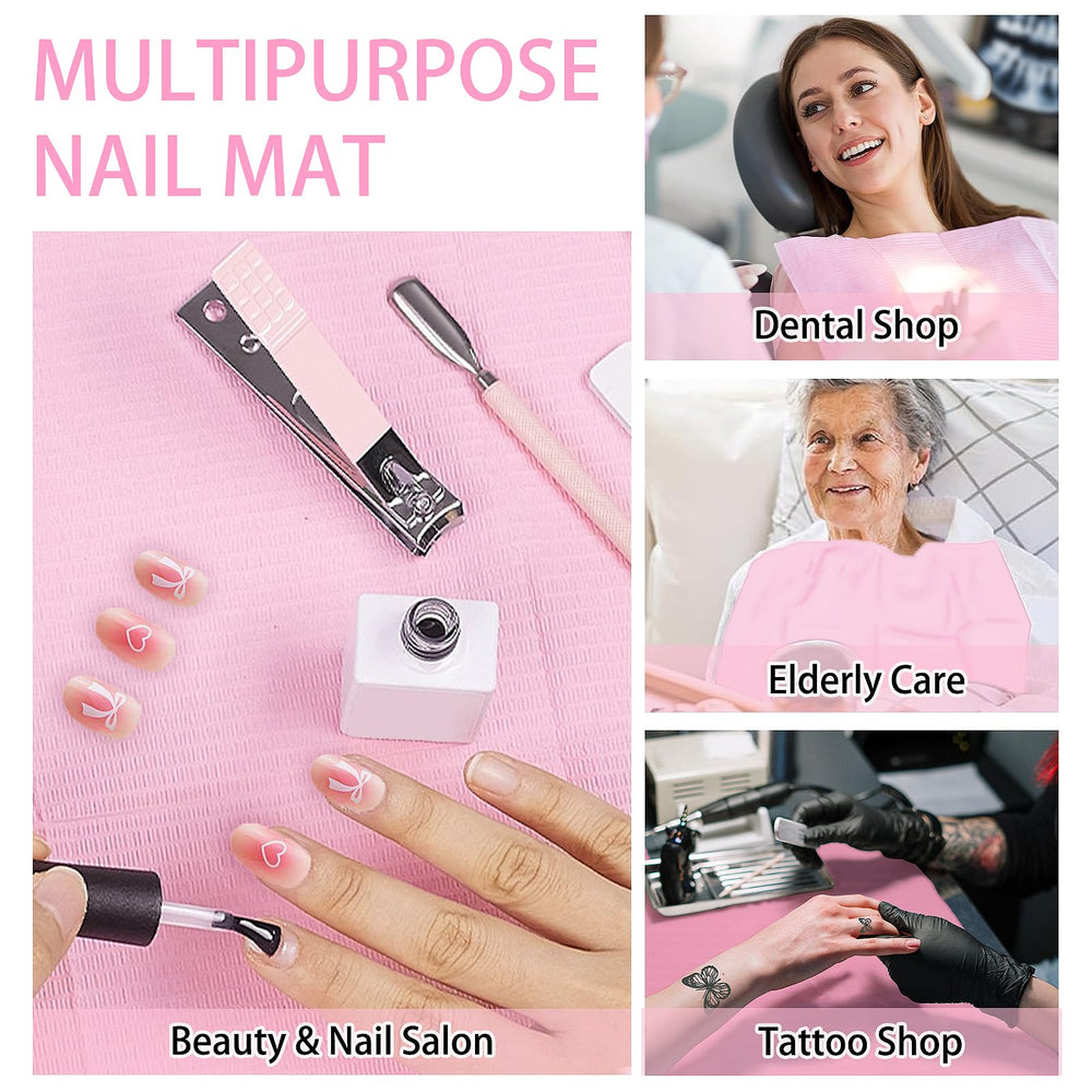 Machine-Ya pack of nail mats keeps kits tidy on the go.