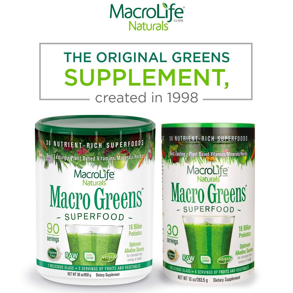 Greens powder suitable for smoothies and recipes