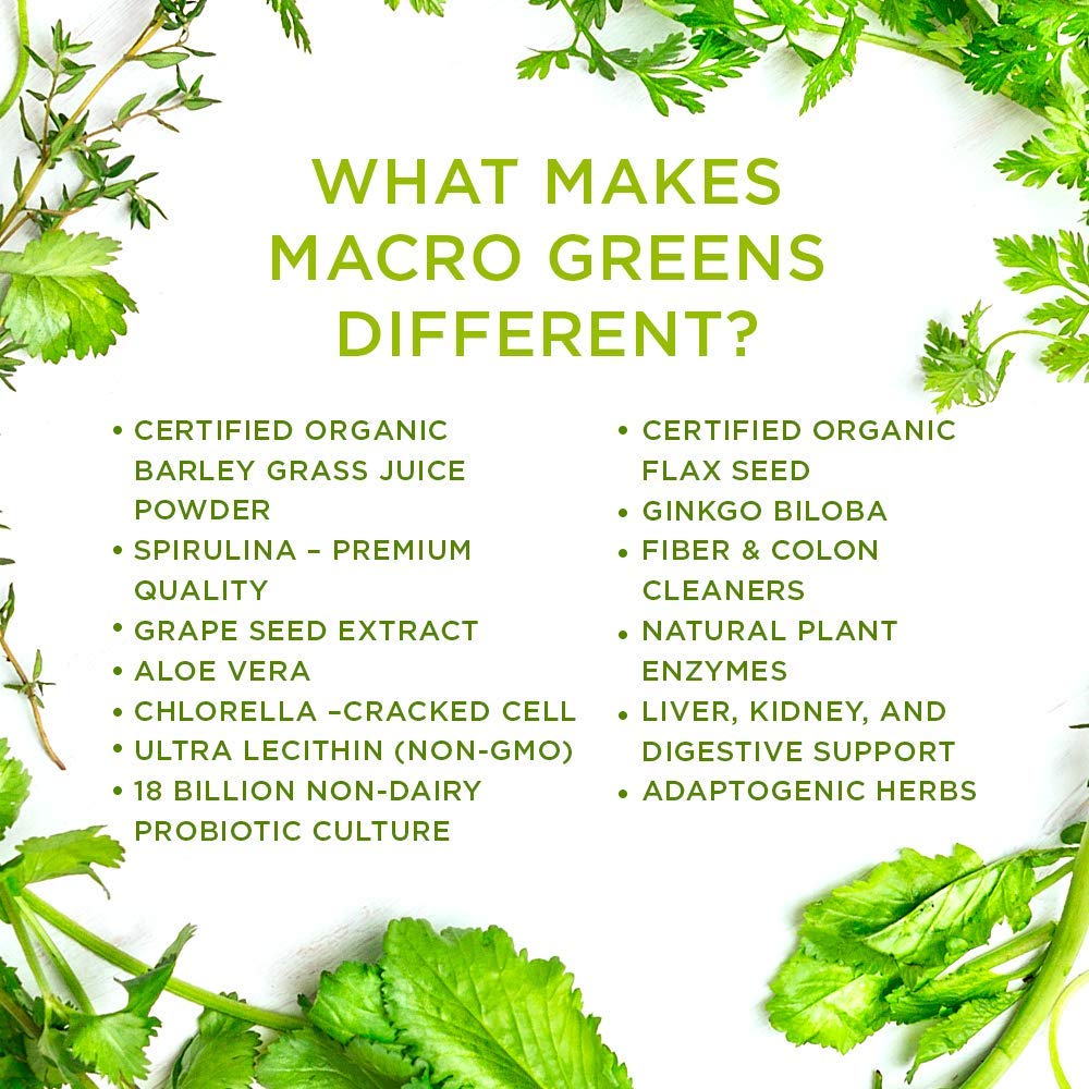 MacroLife Naturals Macro Greens mix in water demonstrates quick smoothie-friendly hydration.