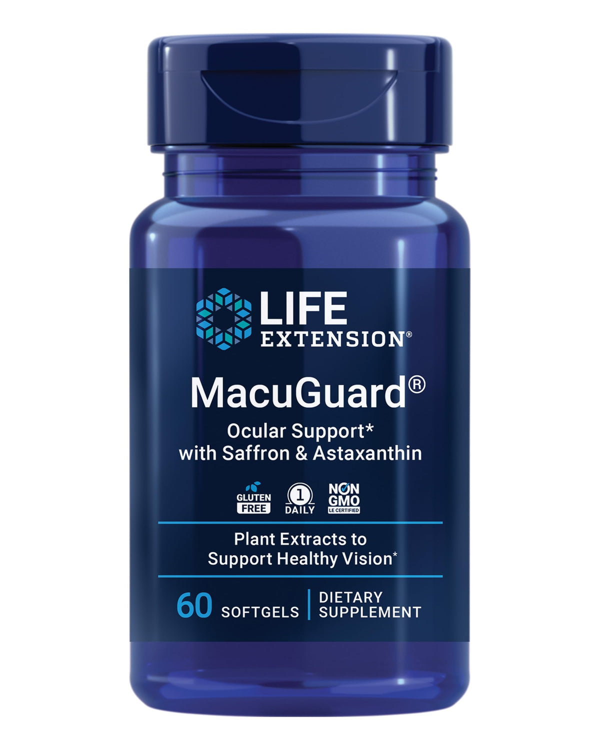 MacuGuard Ocular Support bottle with 60 softgels