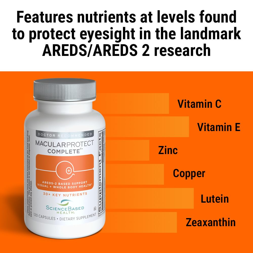 Close-up of lutein and zeaxanthin supplement capsules