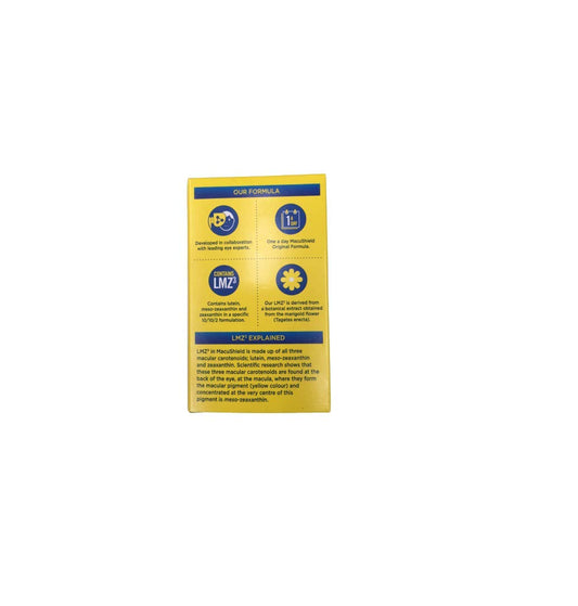 Macushield 90 capsules packaging close-up