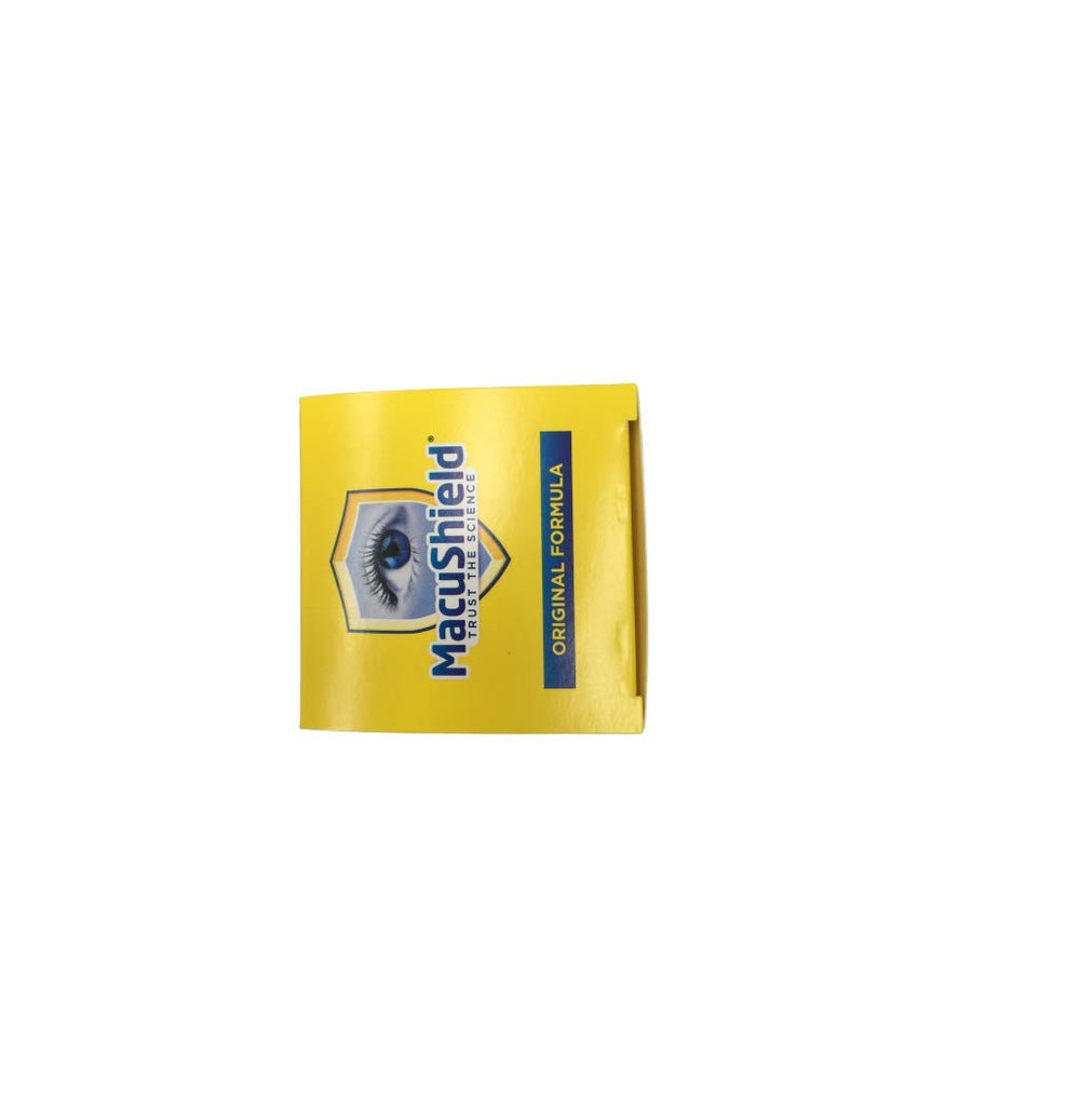 Macushield product box and bottle on white