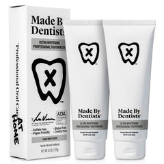 Front view of Made by Dentists Ultra Whitening Toothpaste 2-Pack
