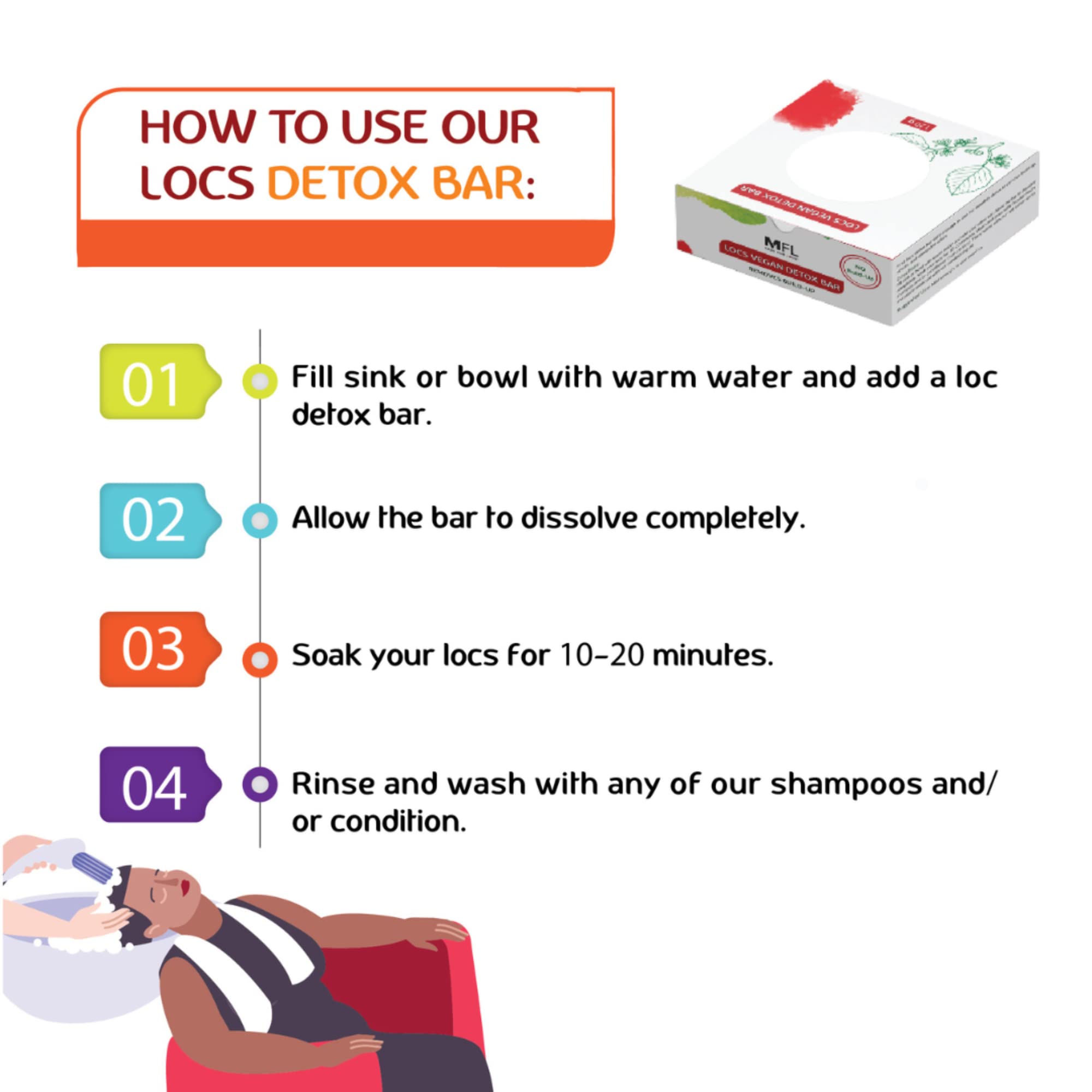 Made For Locs Vegan Detox Bar lather on locs delivers thorough detox naturally