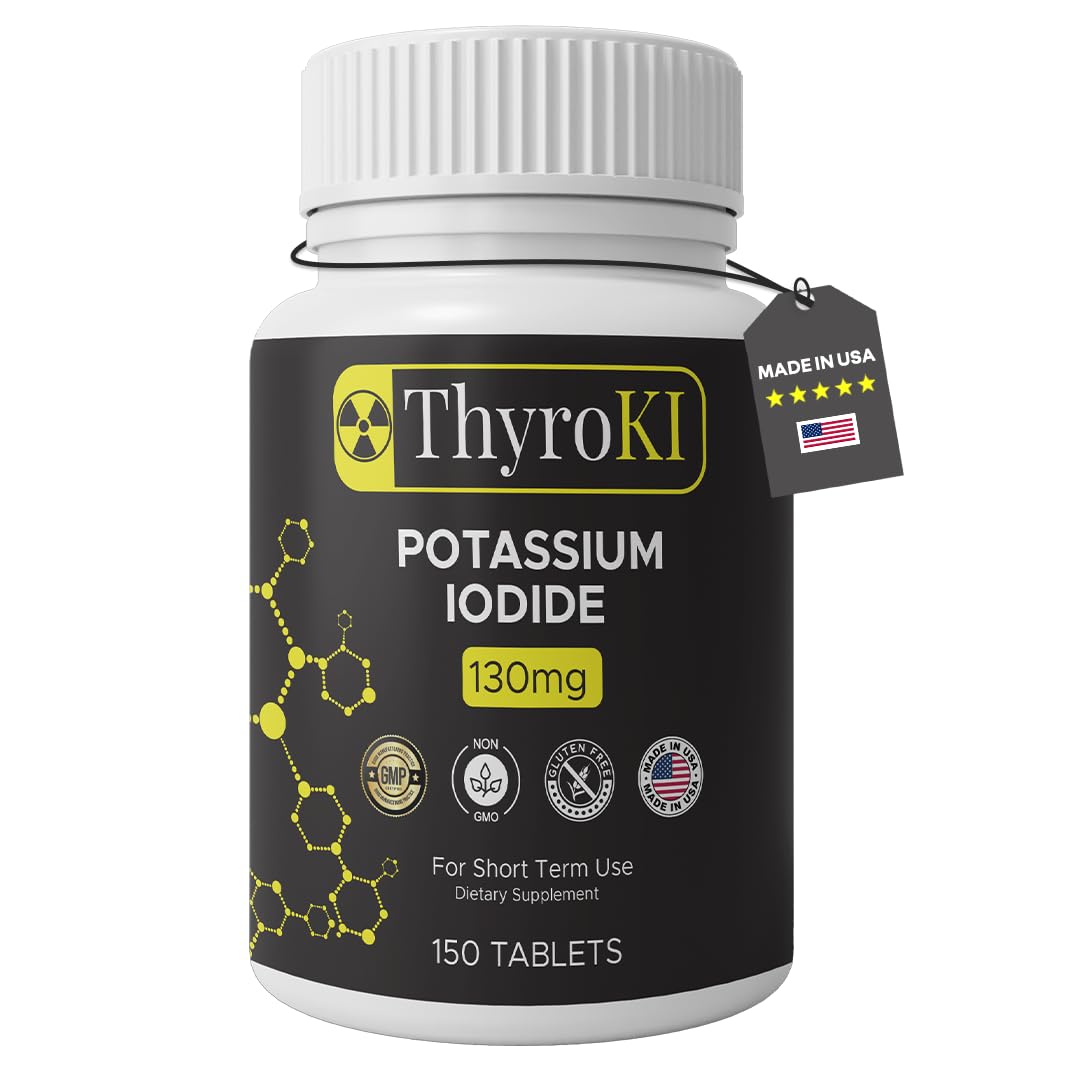 Made in USA badge on potassium iodide packaging