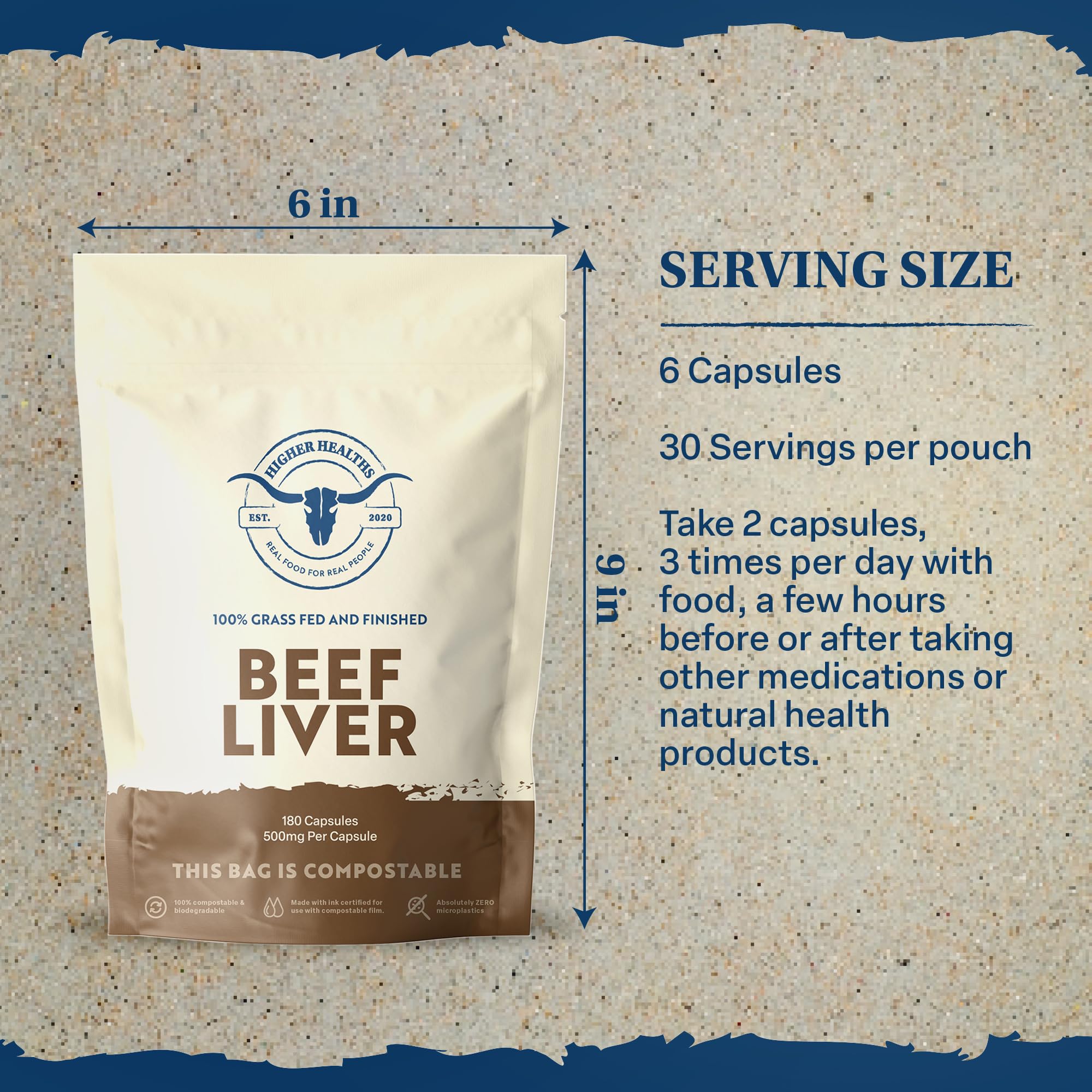 Made in USA beef liver packaging