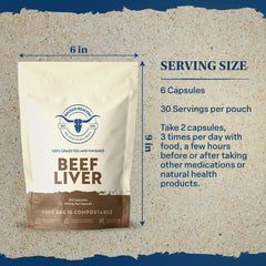 Made in USA beef liver packaging