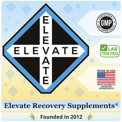 USA-made Elevate Recovery Supplements bottle
