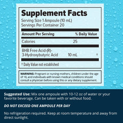 Made in USA lab-tested ketone supplement label