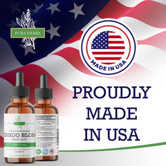 Made in USA label on bottle