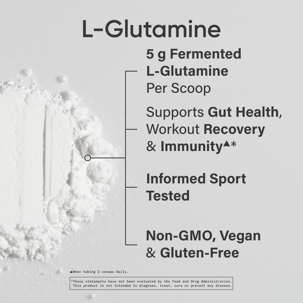 Made in USA label on L-Glutamine product