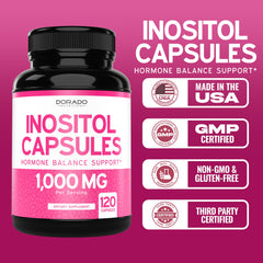 Manufactured in USA GMP facility for Myo-Inositol capsules