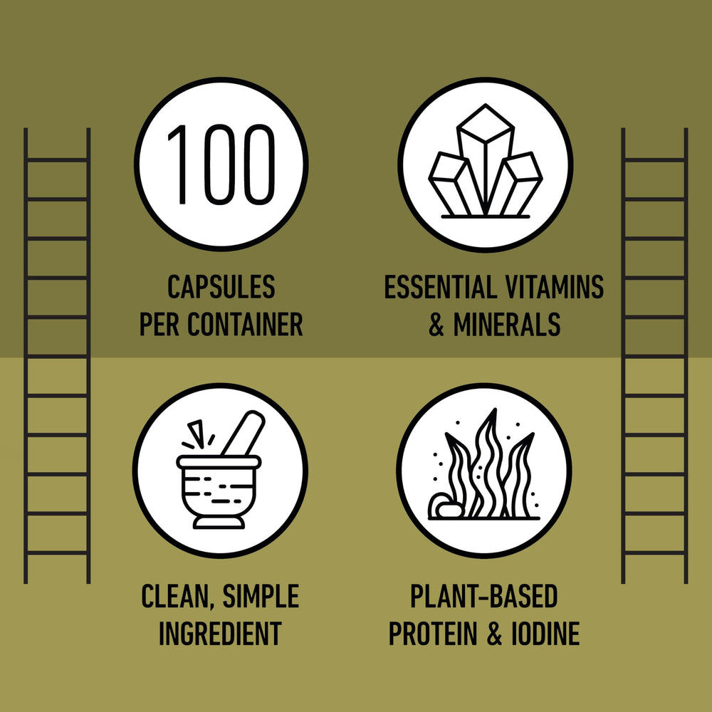 Made in USA packaging for kelp capsules