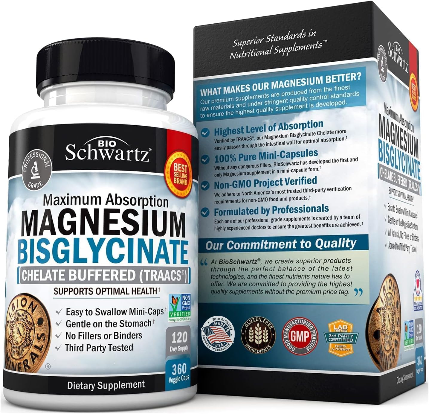 Made in USA quality seal on supplement packaging