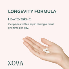 Made in USA label on Nova spermidine supplement bottle