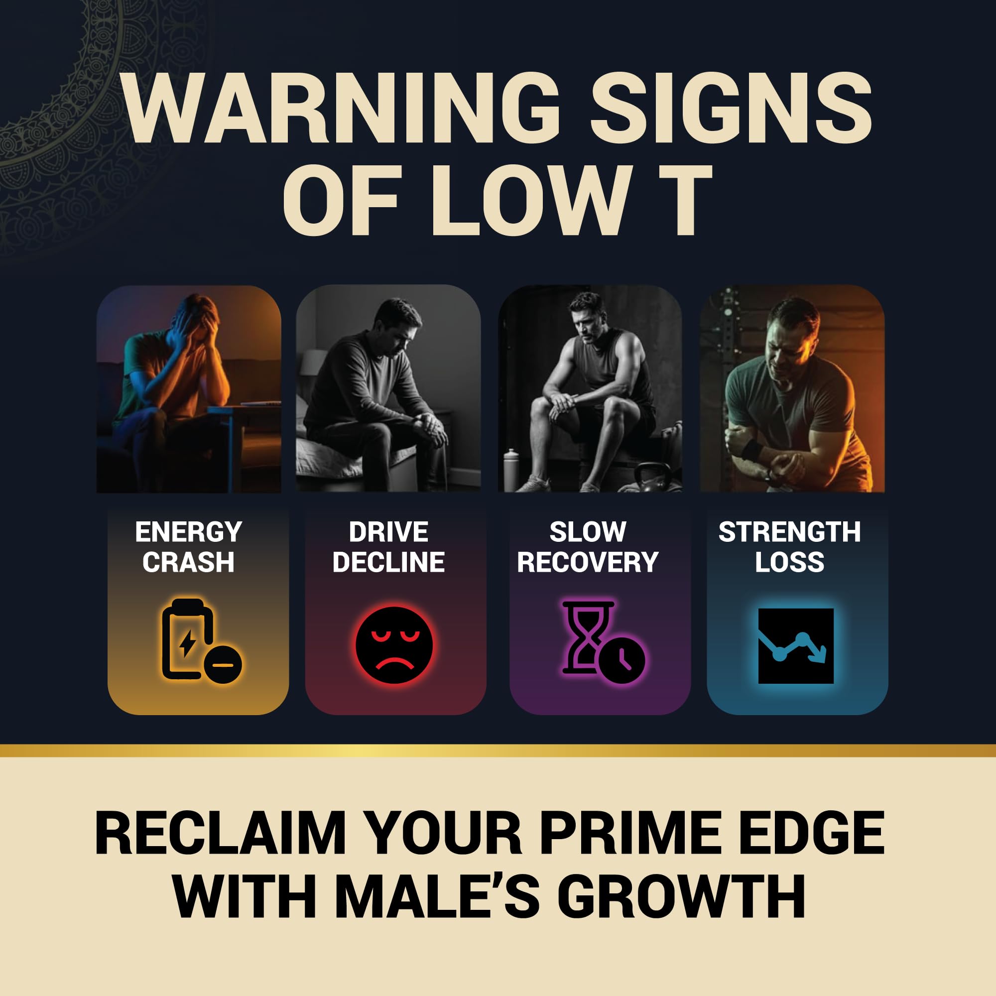 Made in USA stamp on Male's Growth packaging