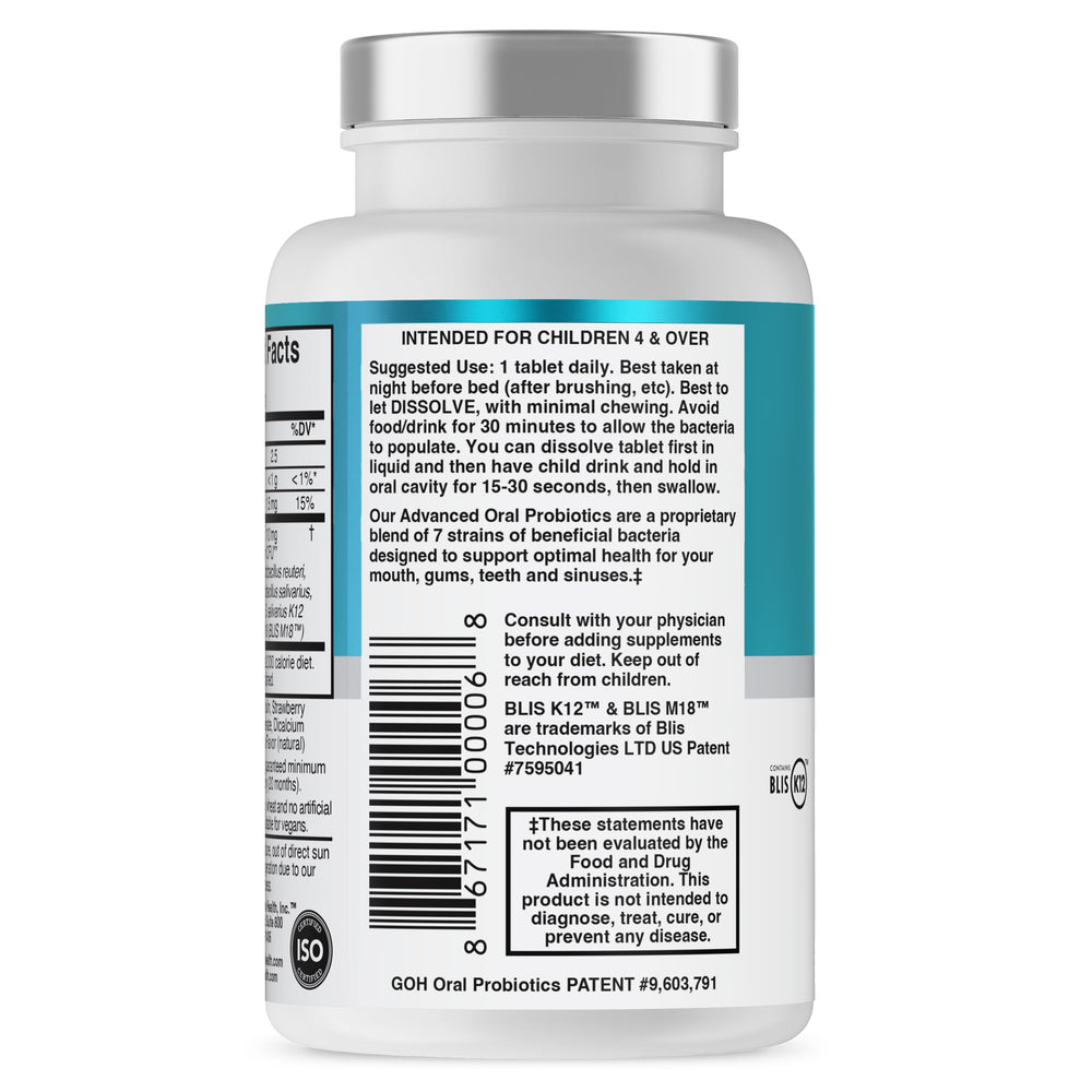 Made in USA sugar-free oral probiotics for kids